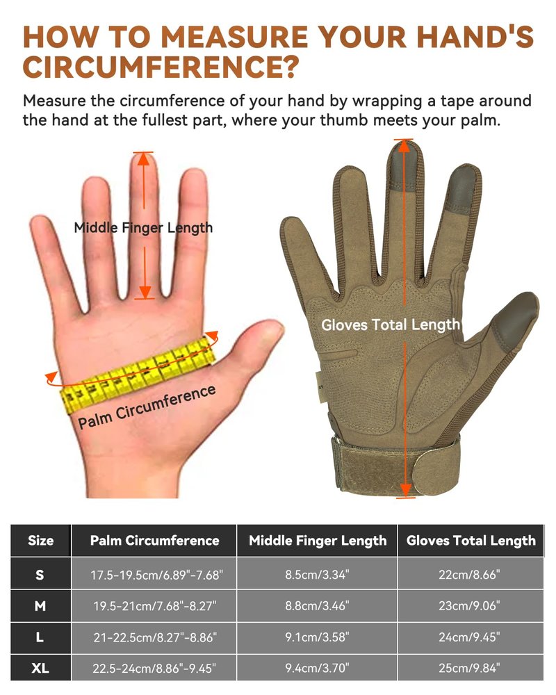 KUMGIM Tactical Gloves for Men Women, Motorcycle Gloves Black Gloves Touchscreen for Airsoft Outdoor Hunting Shooting Paintball Work Motorcycling Climbing