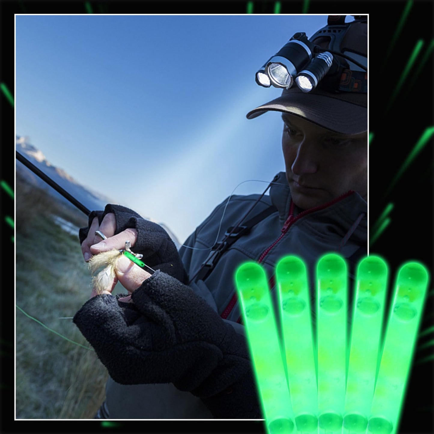 600 Pcs Fishing Glow Sticks Bulk for Bobbers 1.5 Inch Mini Glow Sticks Night Fishing Glow Stick Rod Tip Glow Sticks Underwater Light Stick for Rave Easter Halloween Christmas New Year Party Decor