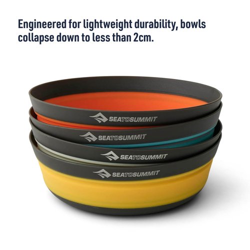 Sea to Summit Frontier Ultralight Collapsible Bowl, Large (30 fl oz), Puffins Bill Orange