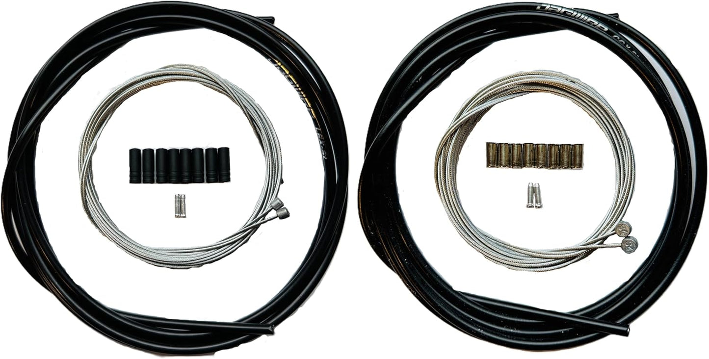 JAGWIRE MOUNTAIN SHOP KIT - Complete Brake & Shifter Cable and Housing Kit- Black - SRAM/Shimano