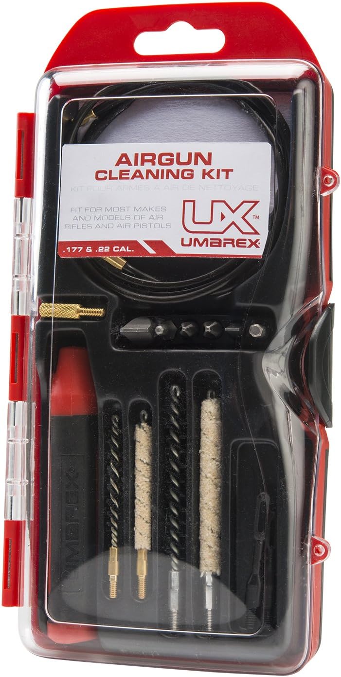 Umarex Air Gun Cleaning Kit for .177 & .22 Caliber - Rod, Brushes, Mops & More