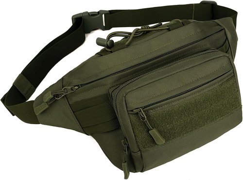 Huntvp Military Fanny Pack Tactical Waist Bag Pack Water-resistant Hip Belt Bag Pouch for Hiking Climbing Bumbag