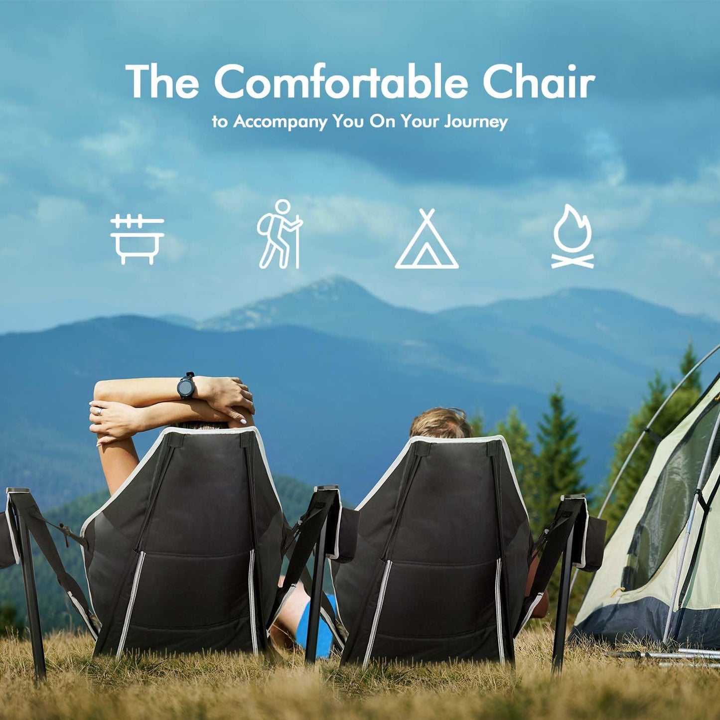 AKSOUL Hammock Camping Chair Swinging: Foldable & Portable Swing Chairs with Storage Bag - 265lbs Adult Weight Capacity - Folding Rocking for Lawn Camp Stargazer Outdoor