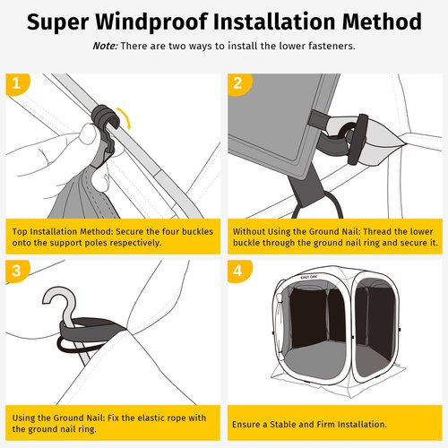 EAST OAK Sun Shade Sail Canopy Cover for EAST OAK Screen House & Pop-Up Tent 12 x 12 FT, Sun Protection, UPF 50+, 210D Oxford Silver-Coated Fabric, 75" x 63", Pack of 3 (Not Include Tent)
