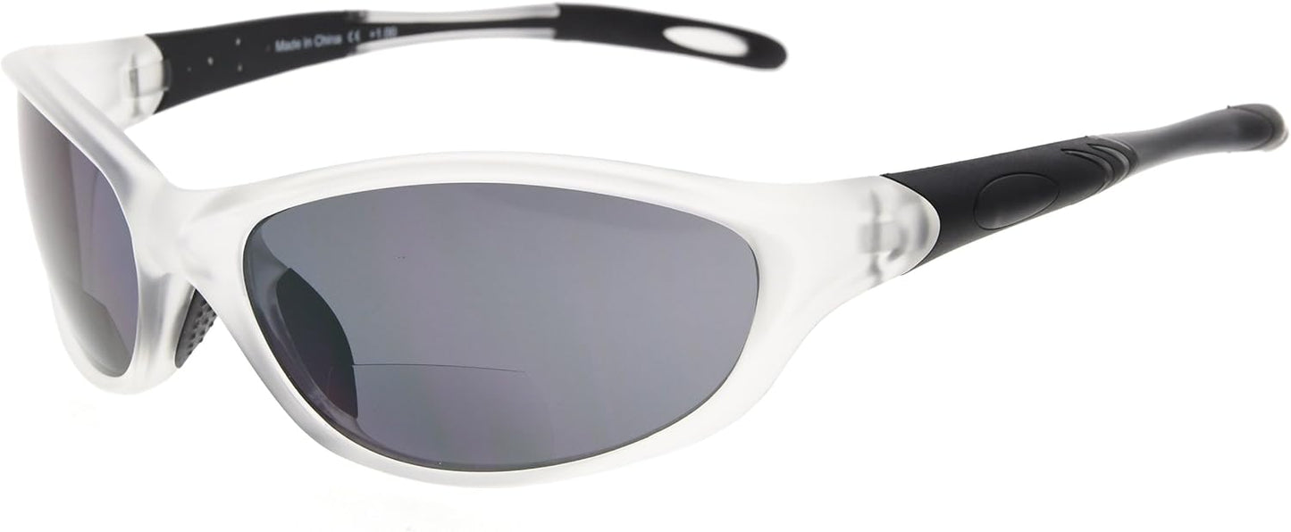 Eyekepper TR90 Frame Bifocal Sports Sunglasses Baseball Running Fishing Driving Golf Softball Hiking Sunshine Readers