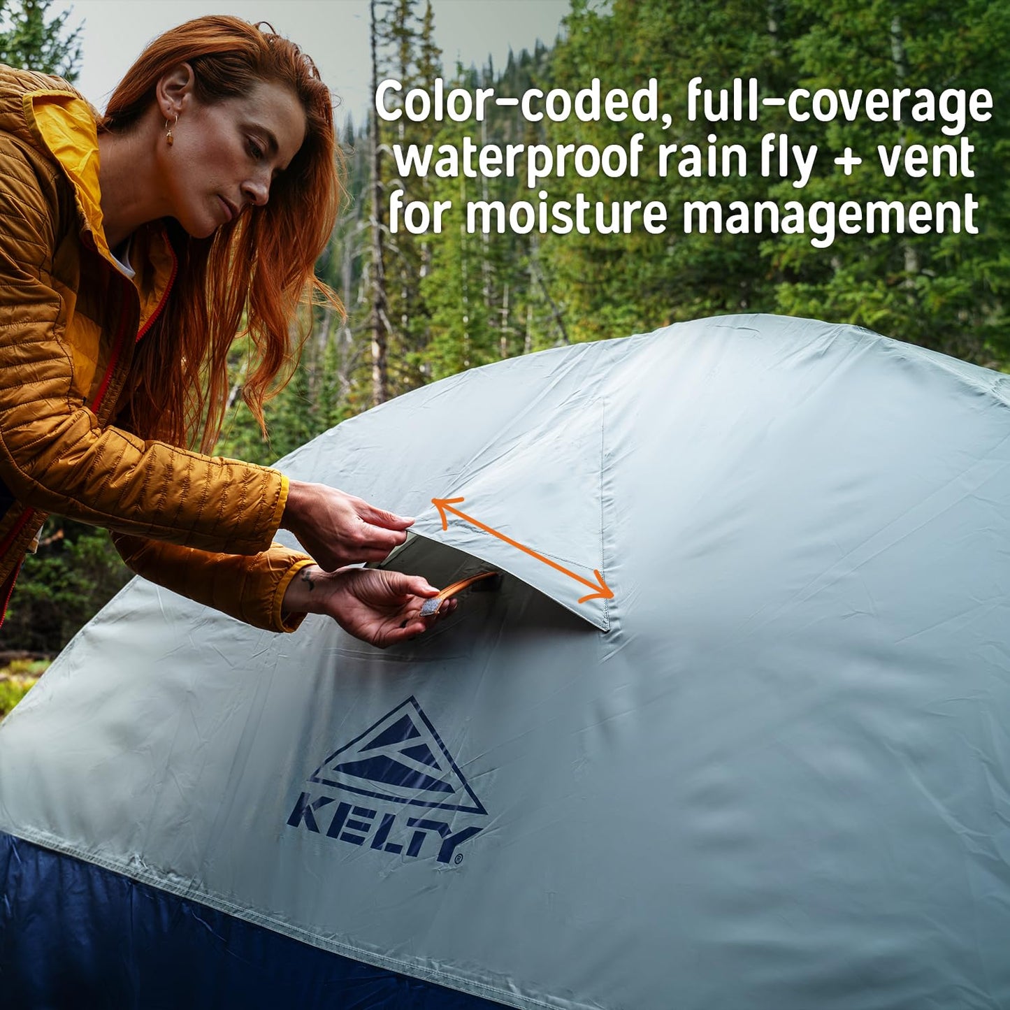 Kelty Late Start 1P Backpacking Tent – Lightweight Solo Camping Tent Shelter with Quickcorners, Aluminum Poles, Waterproof Poly Fly, Updated for 2024 (1 Person)