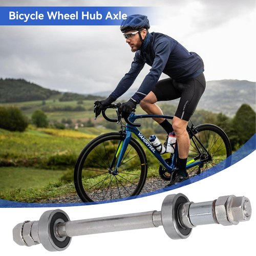 Bicycle Rear Hub Axle, Bicycle Axles Rear Axle Front Axle Set Quick Release Front Rear Axles Hub Bike Repair Tool Accessories for Mountain Bikes, Road Bikes