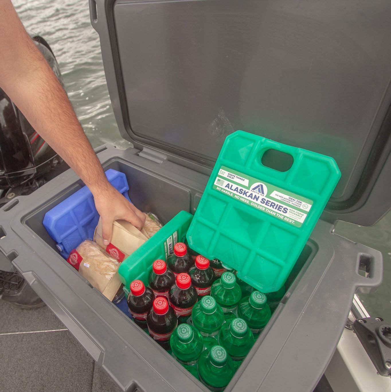 Arctic Ice Alaskan Series Reusable Ice Pack - Long-Lasting, Freezes at 32°F for Food & Drinks