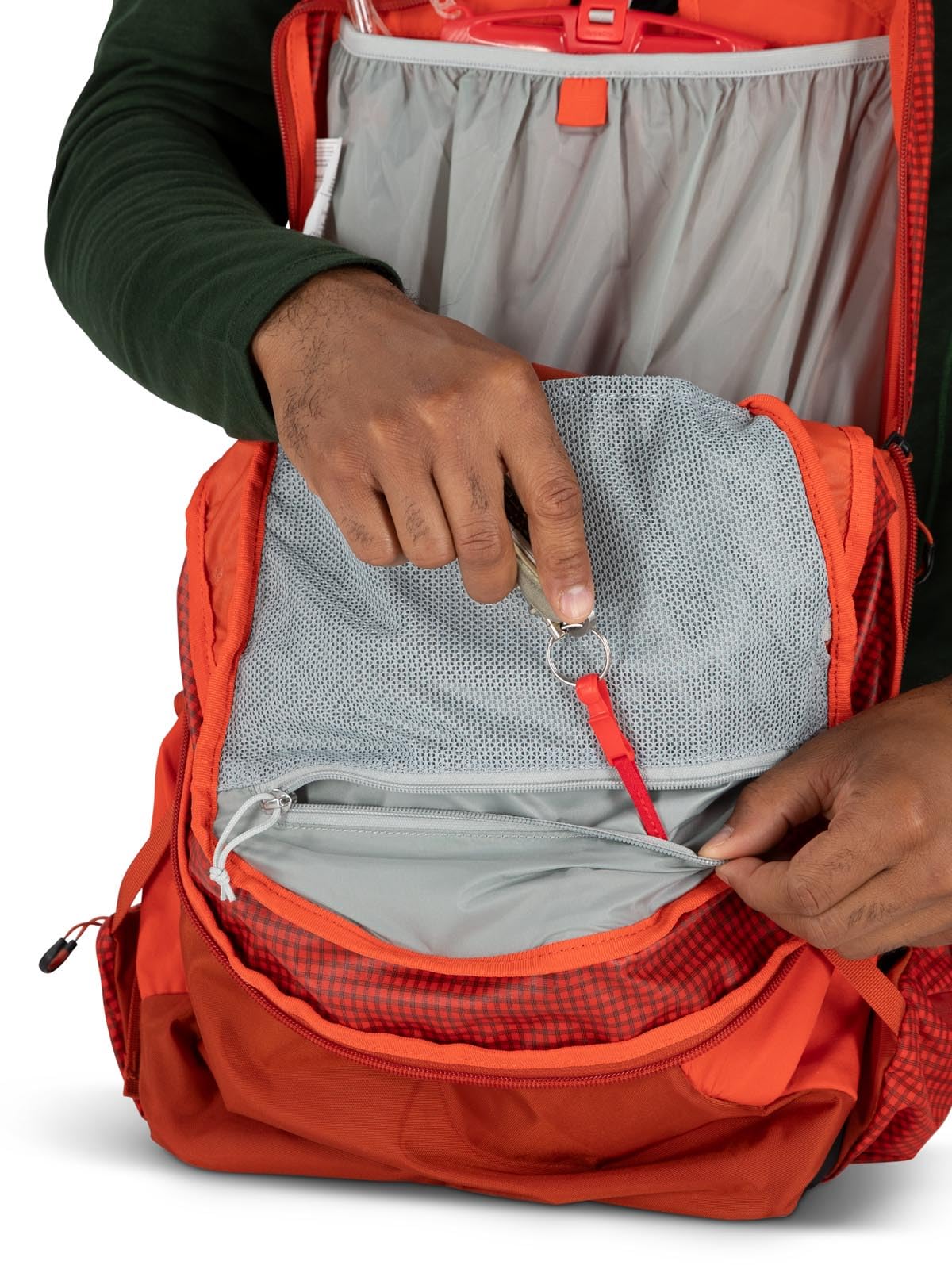 Osprey Talon Pro 20L Men's Hiking Backpack with Hipbelt, Silver Lining