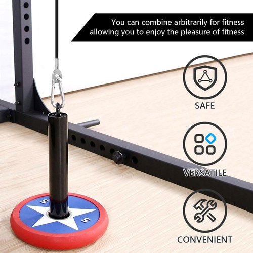 Taeku Fitness Pulley Cable, Heavy-Duty 6mm Steel Wire Rope for Home Gym, Adjustable Replacement Cable for Weightlifting, LAT Pulldown, and Cable Machine Accessories (60in)