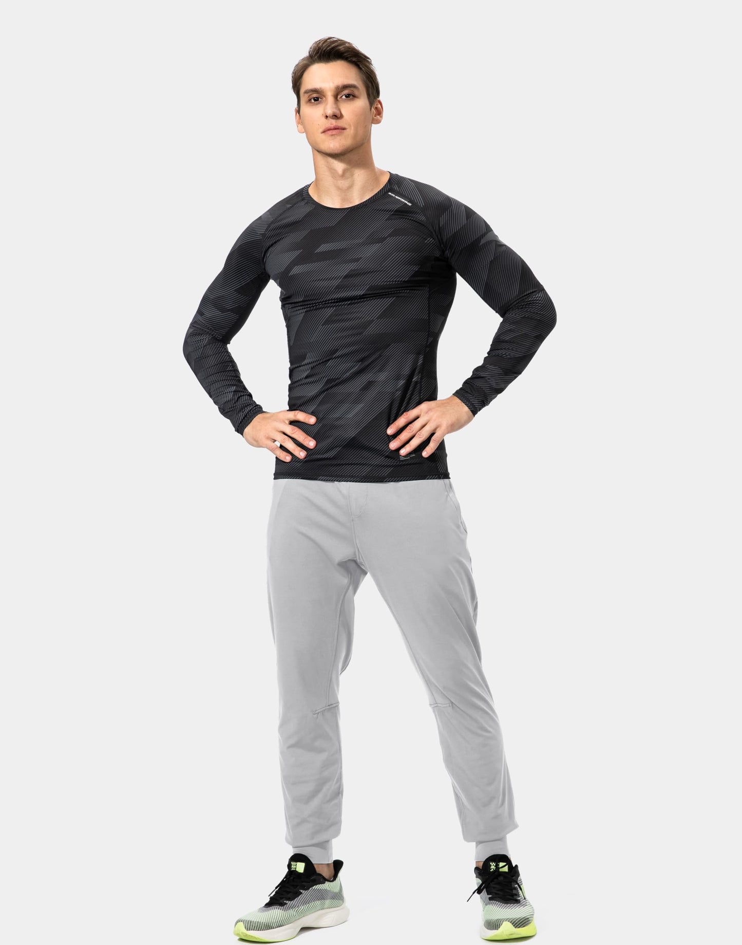 G Gradual Men's Sweatpants with Zipper Pockets Athletic Pants Traning Track Pants Joggers for Men Soccer, Running, Workout(Silver Drop,XXL)