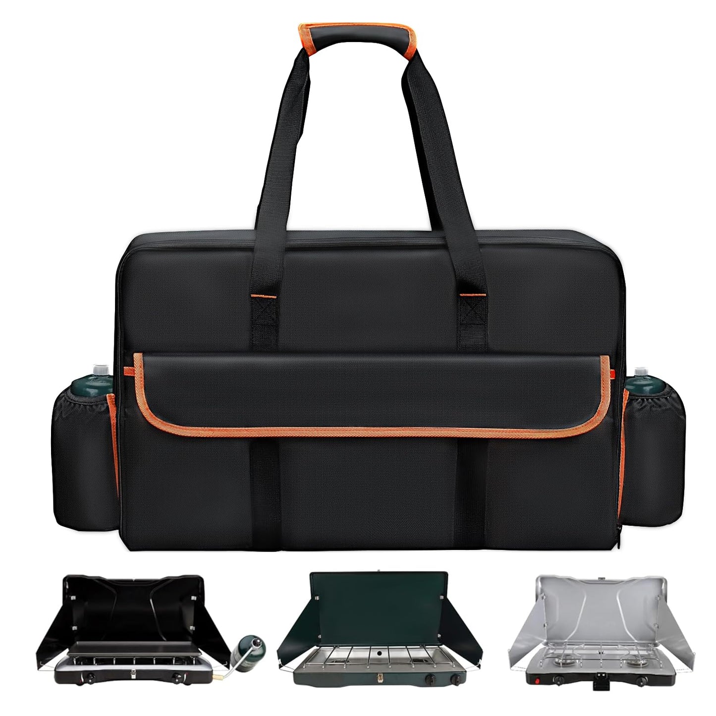 Amerbro Stove Carrying Case Compatible with Coleman, Stove Carry Bag Compatible with Coleman Gas Camping 2 Burner Stove, Triton Stove, for Camp Chef Everest 2 Burner Stove Camp Stove