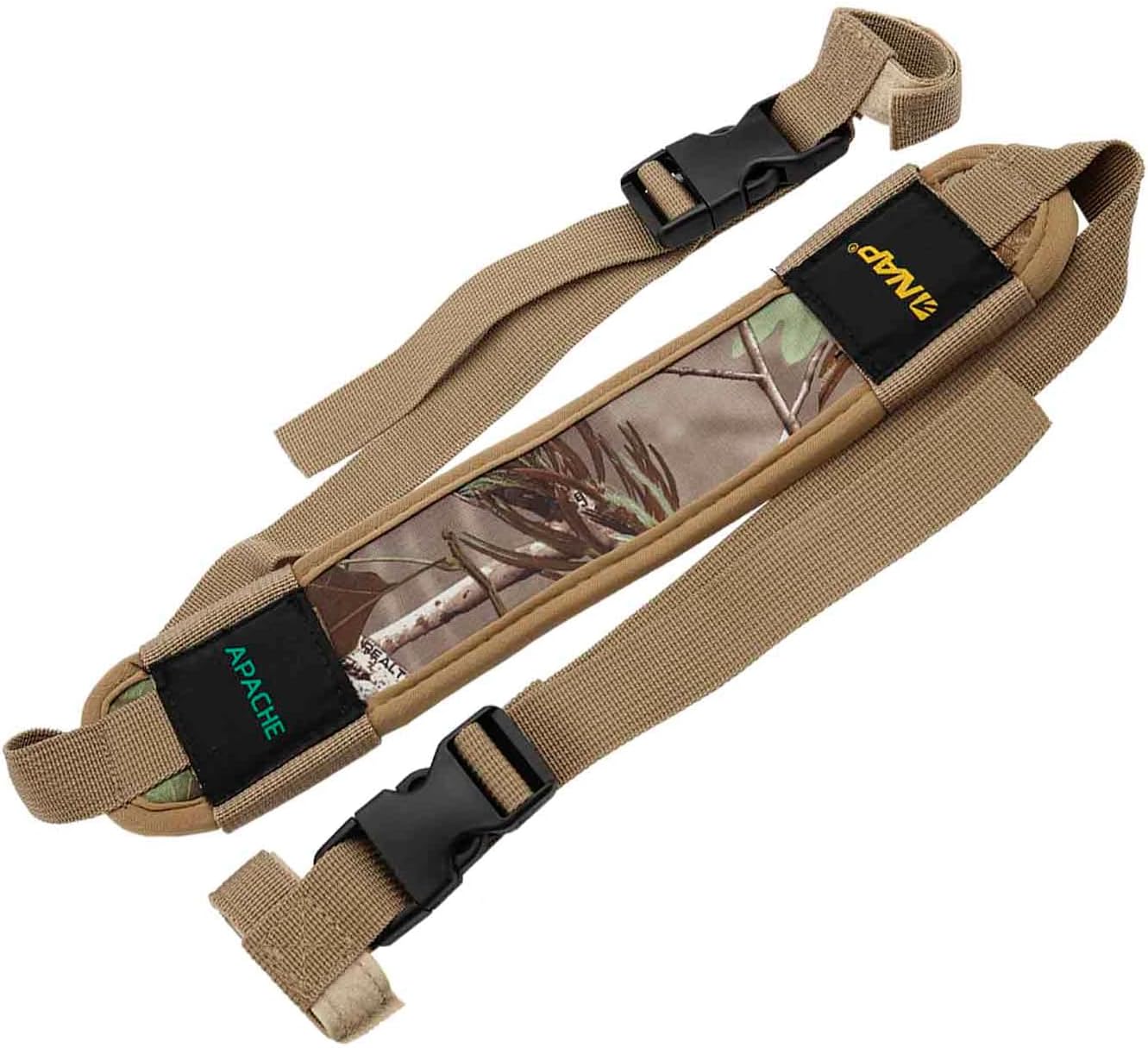 New Archery Products Apache Hunting Bow Sling - Durable Lightweight Quiet Fully Adjustable Quick-Release Design with Comfortable Shoulder Strap - Camo