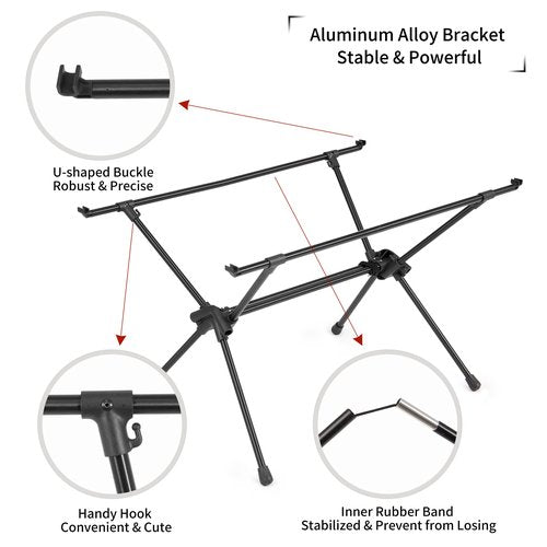 Naturehike FT11 Height Adjustable Camping Table, Ultralight Aluminum Roll Up Table with Carry Bag, Portable Backpacking Camp Table for Hiking Picnic Fishing Beach