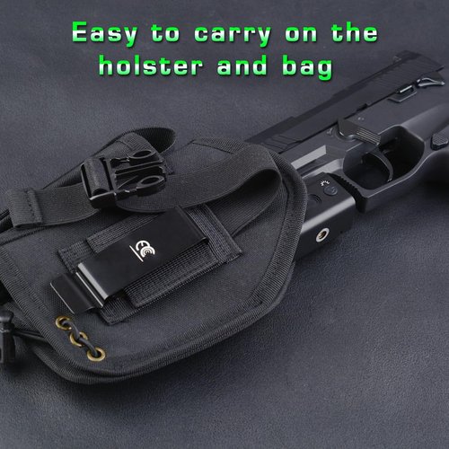 MCCC Tactical Flashlight Compact,Green Hunting Light,Magnetic Rechargeable for Pistol,Handgun,Shotguns,Airsoft,Picatinny Rail Mounted Accessories