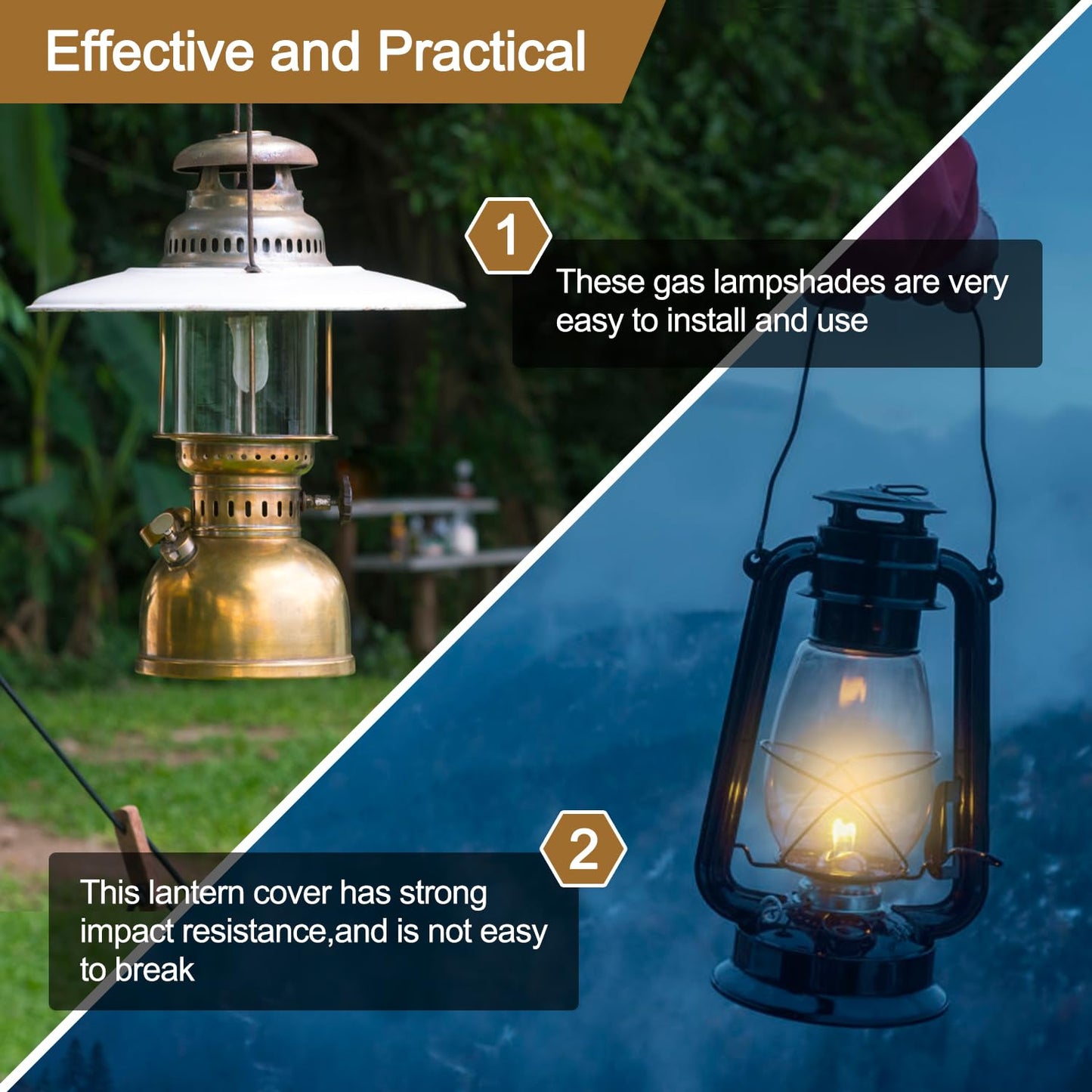 50PCS Propane Lantern Mantles String Tie Lantern Mantles Lantern Cover U-Shape Gas Lamp Mantles for Outdoor Camping Lantern, 7.5 × 10cm