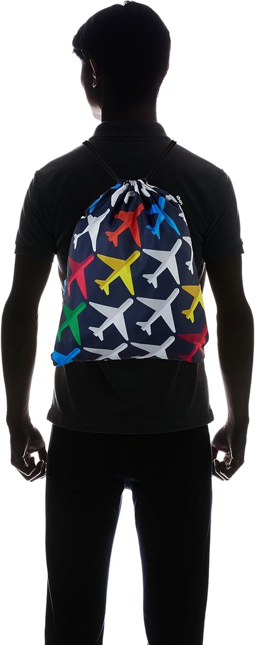 Loqi Store LQ-BPAIAI Airport Airplane Harness Style Backpack