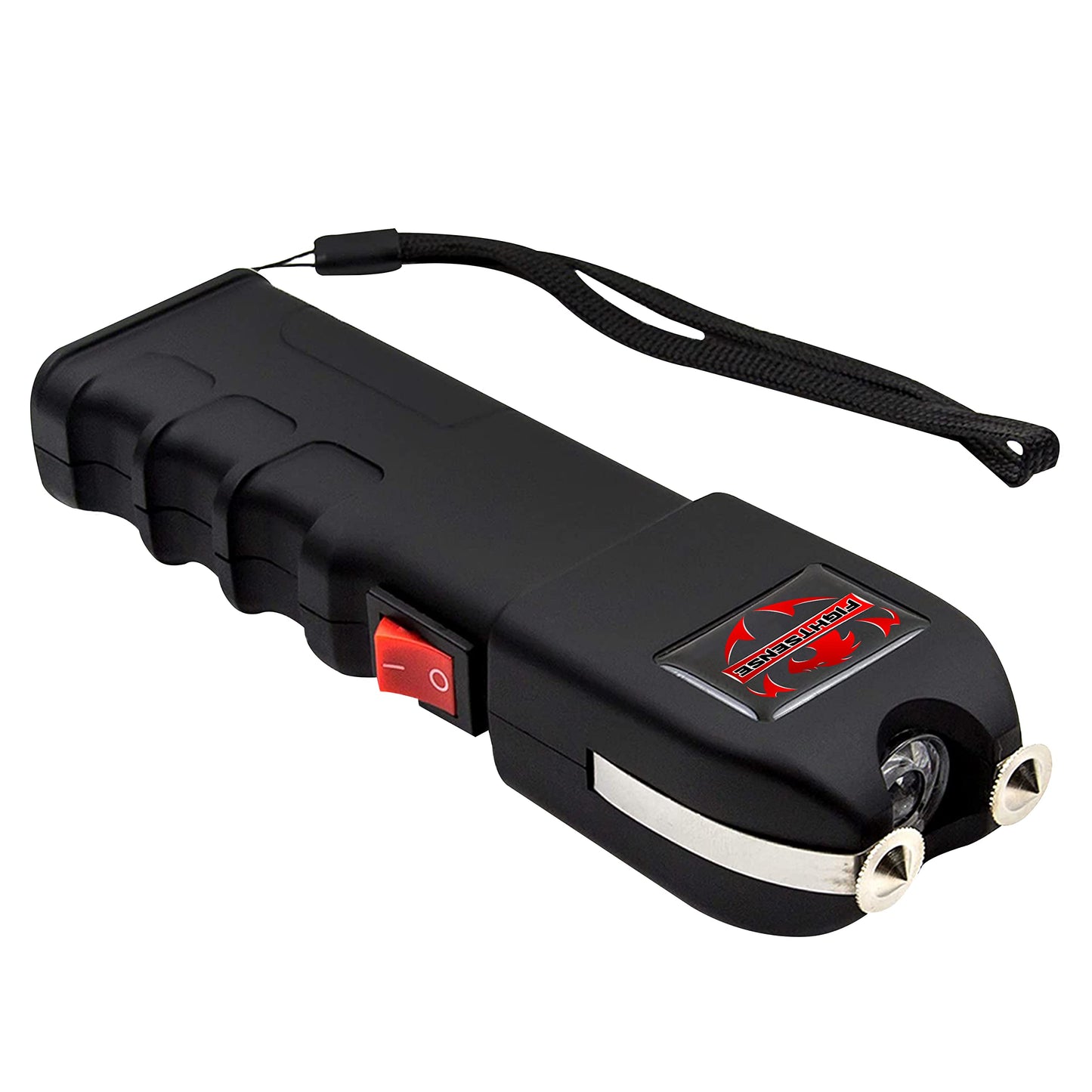 FIGHTSENSE Havey Duty Flashlight stun Gun for Women self Defense, Anti Grab (Black)