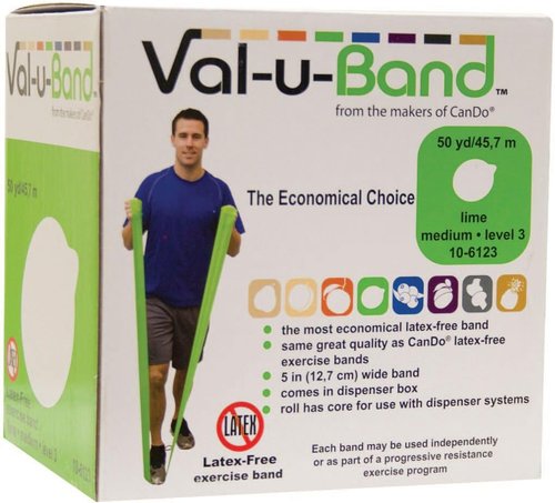Latex-Free Exercise Band - Val-U-Band in Lime | Durable Resistance Training