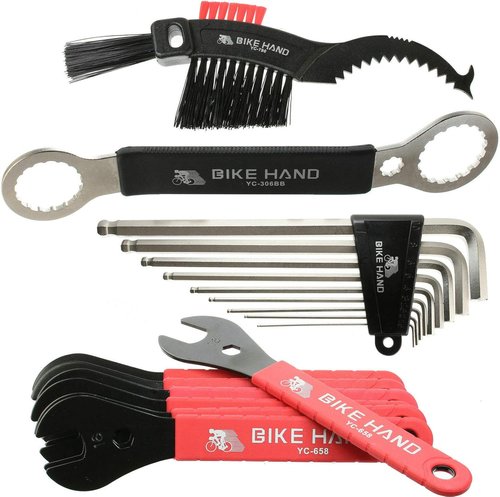 BIKE HAND 37pcs Bike Bicycle Repair Tool Kit with Torque Wrench - Quality Tools Kit Set for Mountain Bike Road Bike Maintenance in a Neat Storage Case