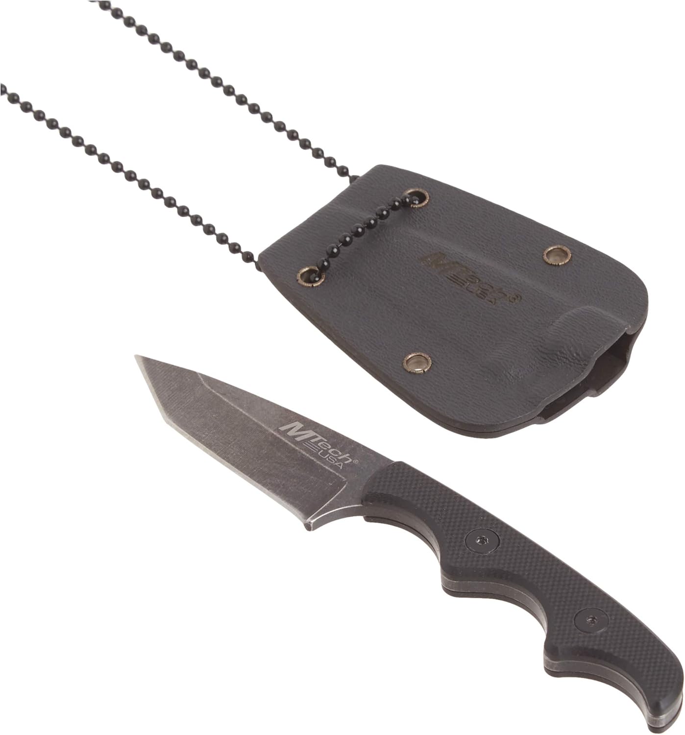 MTECH USA MT-673 Fixed Stainless Steel Blade,5",Black