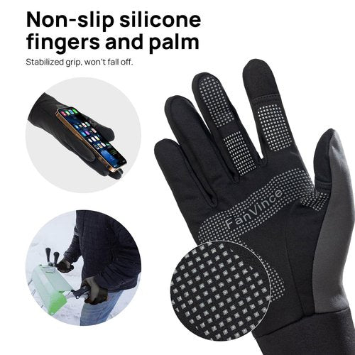 Winter Gloves with Touchscreen Fingers Men Women: Winter Glove Touch Screen, Waterproof Windproof Snowproof, Warm Thermal Unisex for Outdoor Sports Daily Use Work Motorcycling Thanksgiving Day Gifts
