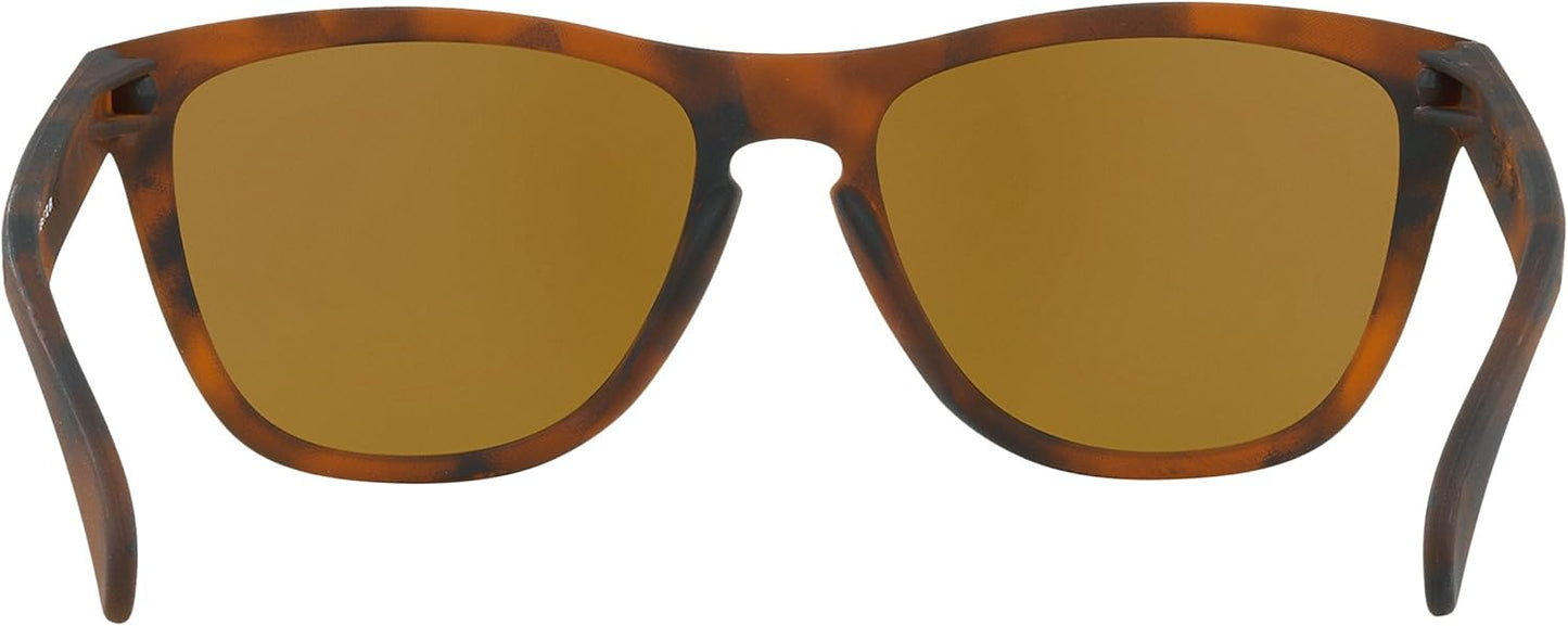 Oakley Frogskins Sunglasses Matte Tortoise with Prizm Tungsten Lens 55mm