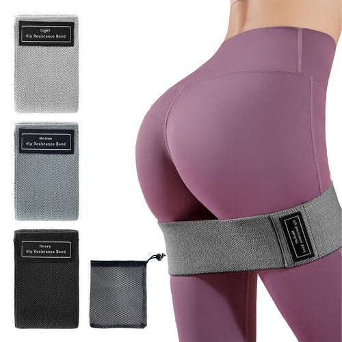 Mozziibazy Fabric Resistance Bands for Working Out, 3 Levels Exercise Bands Non-Slip Workout Bands for Women and Men for Legs Butt at Home Fitness Yoga Pilates