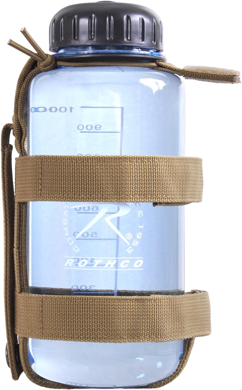 Rothco MOLLE Bottle Carrier - Lightweight Tactical Hydration Pouch for Outdoor Use