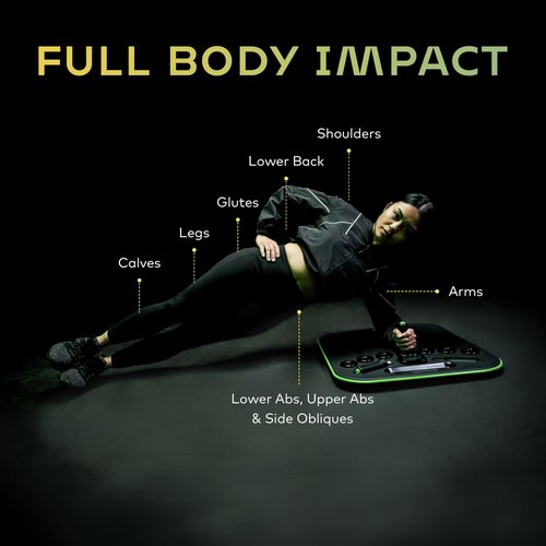 Pure Plank Core Trainer Balance Board - Enhanced Stability, Full-Body Workout, Dynamic App Integration, Sleek Design, and Durable Material, Pure Fitness Boost Your Core Strength