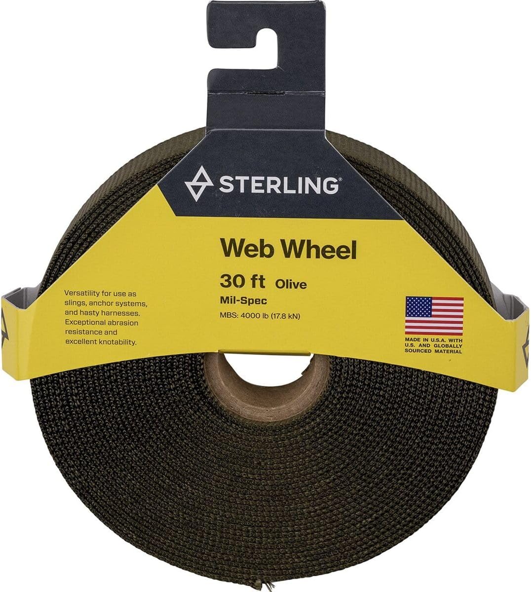 Sterling Ropes 1" Tubular Mil-Spec Webbing