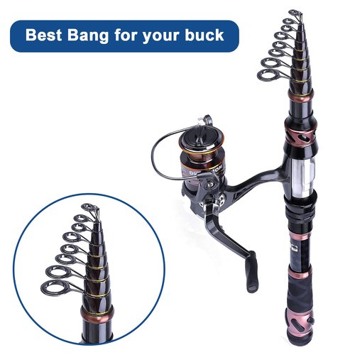 Litoexpe 9 Pieces Fishing Rod Repair Kit, Double Legs Fishing Rod Guides Rings, Stainless Steel Rod Top Tips Replacement Ceramic Guide Rod Eyelet (Gold, Black)