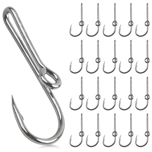 FUSIGO 20pcs Fish Hook Hat Pins & Clips, Fashion Gold & Black Hat Decoration