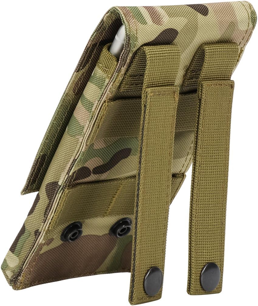 IronSeals Tactical Molle Phone Pouch Holster Waist Belt Pouch with Pull Tab for iPhone 16 Pro Max/16 Pro/16/15 Pro Max/14 Pro Max/ 13 Pro Max/ 12 Pro Max/ 11 Pro Max