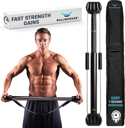 Bullworker Bow Classic 36" Isometric Exercise Equipment, Portable Strength Training at Home Gym Equipment for Back, Shoulder, Chest, Biceps, Abs, Arm, Ab Workout, All in One Exerciser for Men & Women
