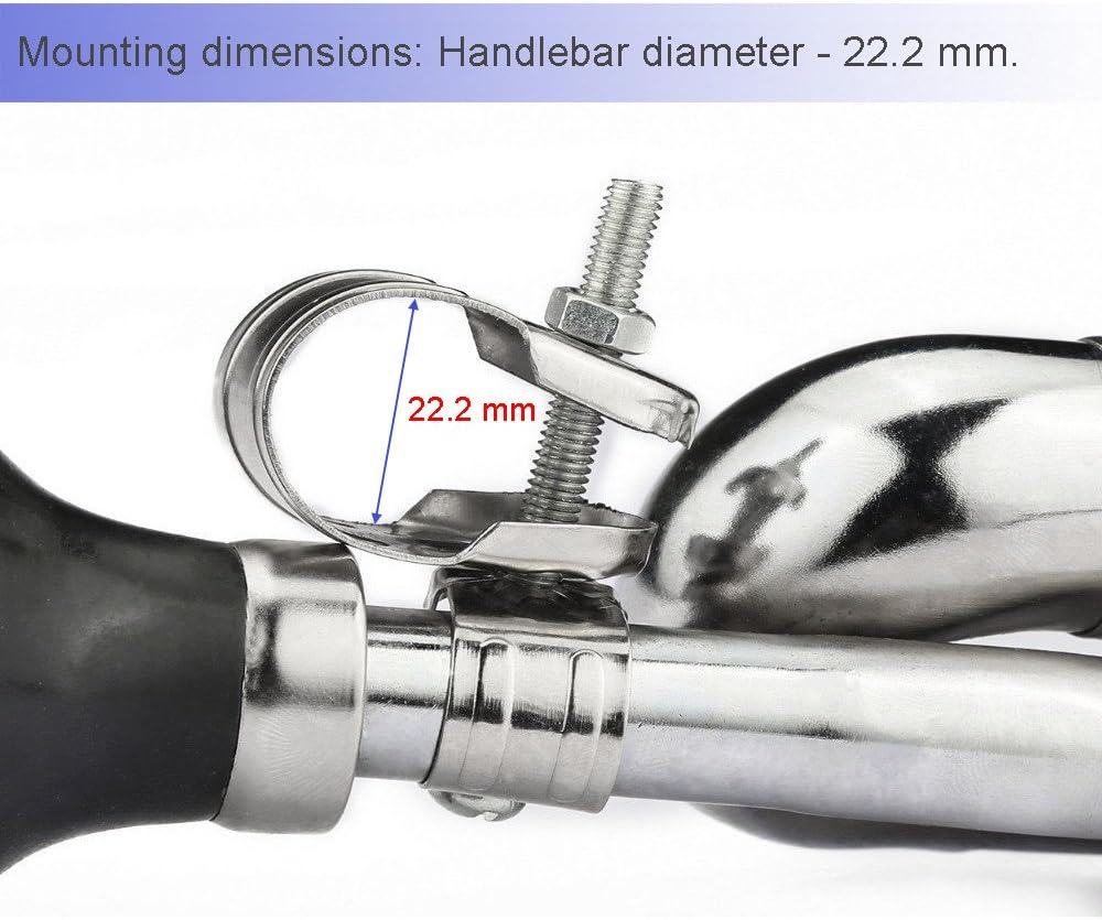 Coolrunner Classic Clown Bugle Horn Metal Bike Horn Bicycle Bell for Vehicles Golf Cart