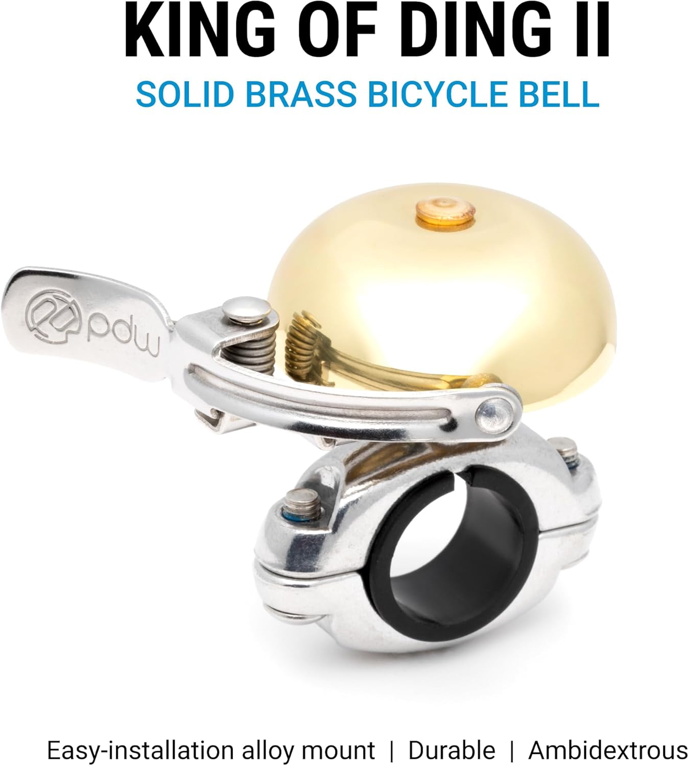 Portland Design Works King of Ding II Brass Bell