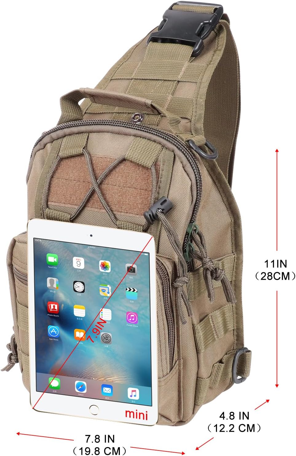 Tactical Waterproof Sling Backpack - Molle Crossbody Chest Bag for Outdoor EDC