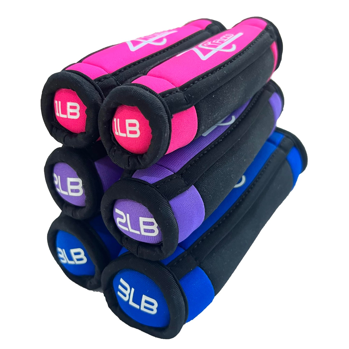 3 Pairs Soft Hand Weights Set 1lbs 2lbs 3lbs For Women Men Dumbbells For Walking Running Body Building Fitness Exercise Home Gym