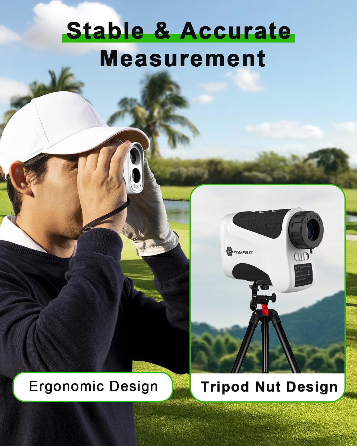 Golf Rangefinder 650/1200/1700 Yards Range Finder Golfing 6X Magnification 0.5 Yard Accuracy Flag Pin Lock Vibration Fast Focus