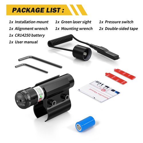 Tyseam BugSalt Laser Beam Sight Compatible for Fly Salt Gun 2.0 & 3.0 and 4.0, Tysaemr Salt Laser for Bug Airsoft Rifle, Laser Gun Sight for BB Pump's Accessories (Only Laser Sight)