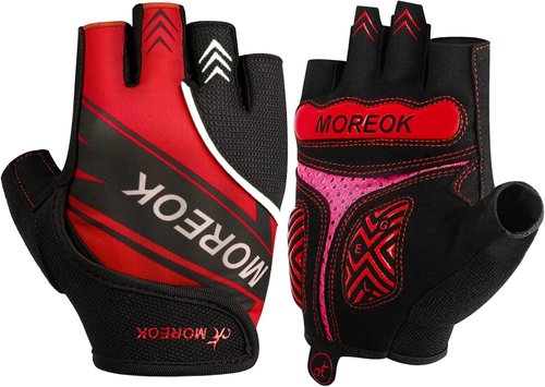 BIKINGMOREOK Mountain Bike Cycling Gloves for Men Women,Half Finger Workout Sports Road Biking Bicycle Gloves with 5MM Anti-Slip Gel Pads