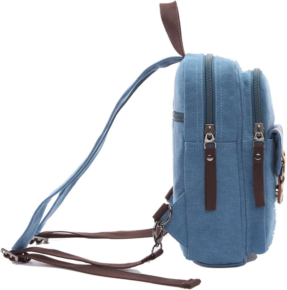 Arbag Small Cute Backpack Vintage Casual Canvas Shoulder Bag Daypack 8528bag,Grey