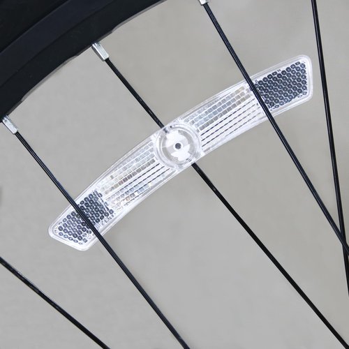 DEMYPROX Bicycle Wheel Reflector (White, 4pcs)