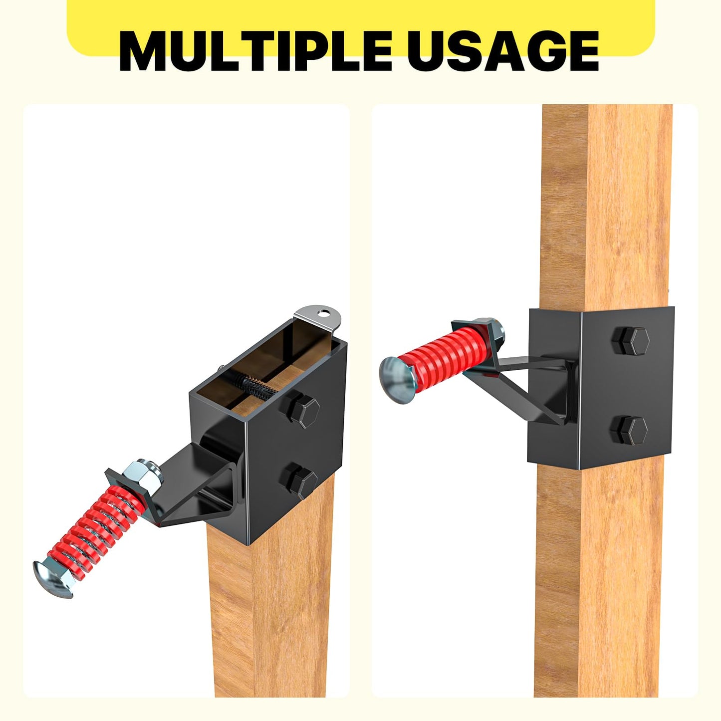 2x4 Steel Target Hanger | AR500 2x4 Shooting Target Stand Brackets | Targets Holders for Shooting | Steel Gong Targets Conversion Adapter for Range | Indoor | Outdoor 1 Pack