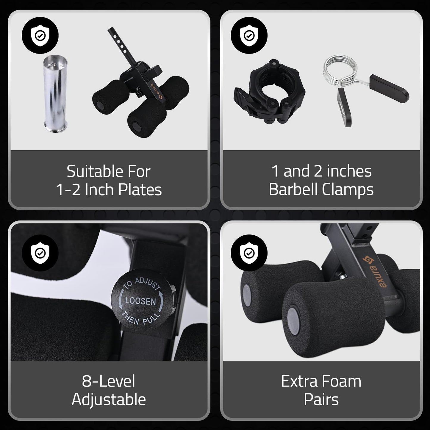 Exura Tib Bar Adjustable Fits Both 2 And 1 Inch Plates, Premium Quality Tibialis Trainer, Calf Raise, Tibialis Bar, Ben Atg Equipment, Atg Tib, Tibialis Raise, Calf Trainer