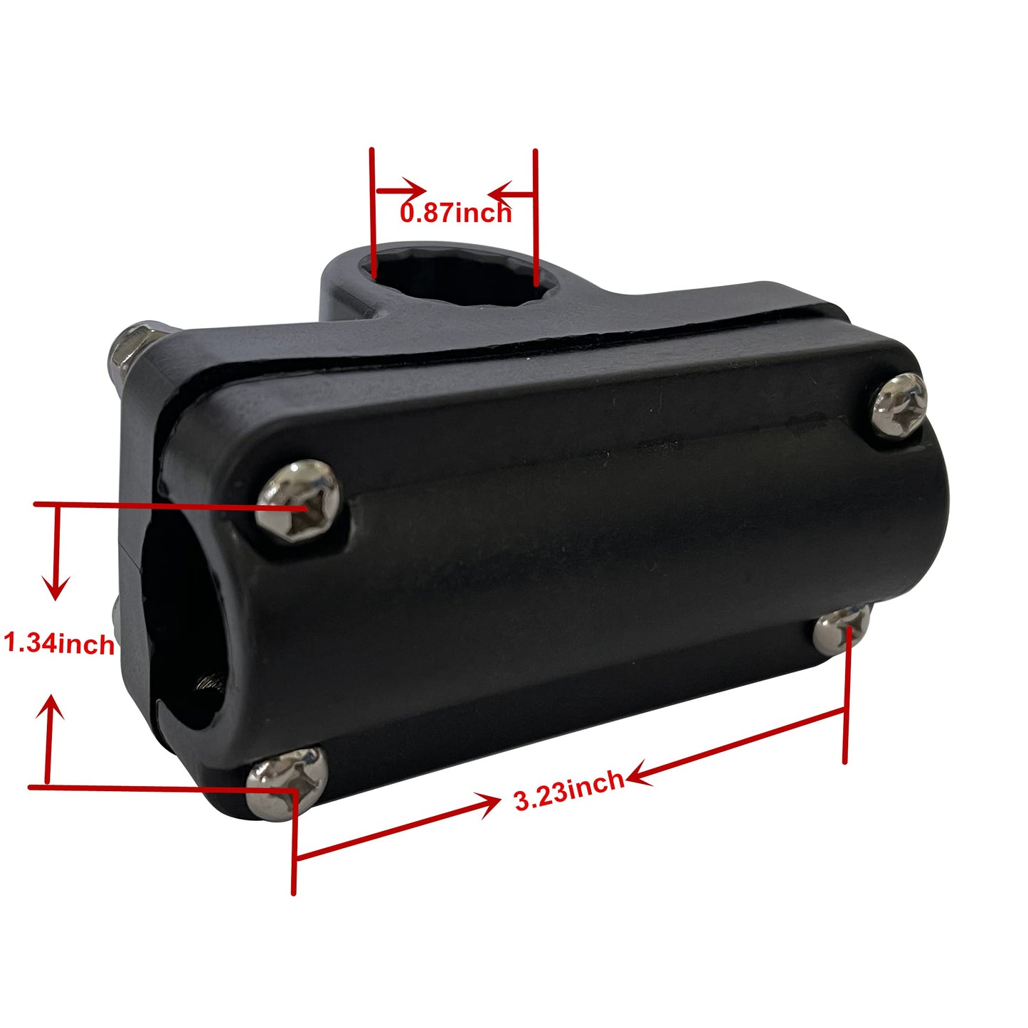 HiUmi Adjustable Rotatable Plastic Fishing Rod 3 Mount Rack Holder Bracket Boat Canoeing Rowing Mount Kit Kayak Side Rod Holder (RH50-4Pack)