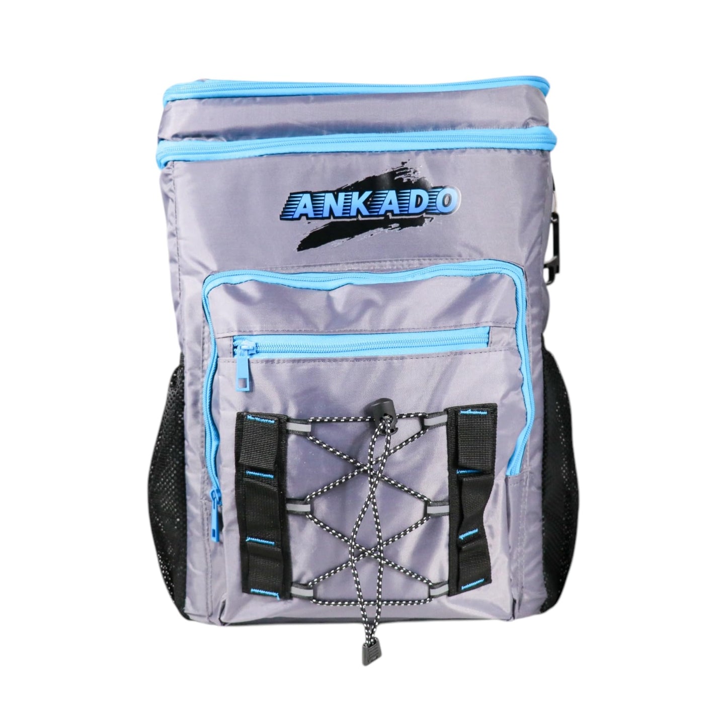 Ankado Insulated Cooler Backpack, 36-Can Capacity, Leakproof & Waterproof, Seamless hot Pressing Inside, Lightweight and Durable Design. Perfect for Beach, Camping, Travel (Grey)