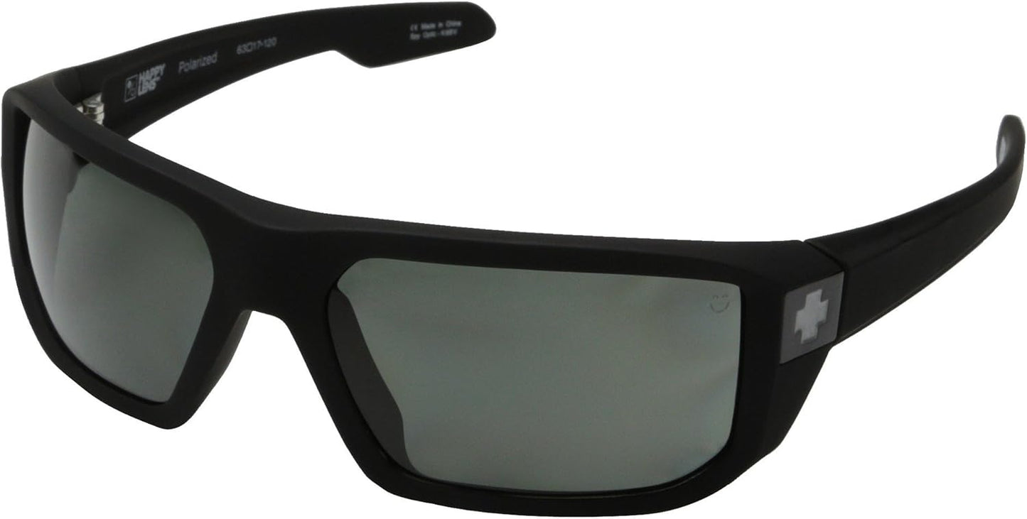 Spy Mccoy Sunglasses - Spy Optic Steady Series Polarized Sportswear Eyewear - Matte Black/Grey / One Size Fits All