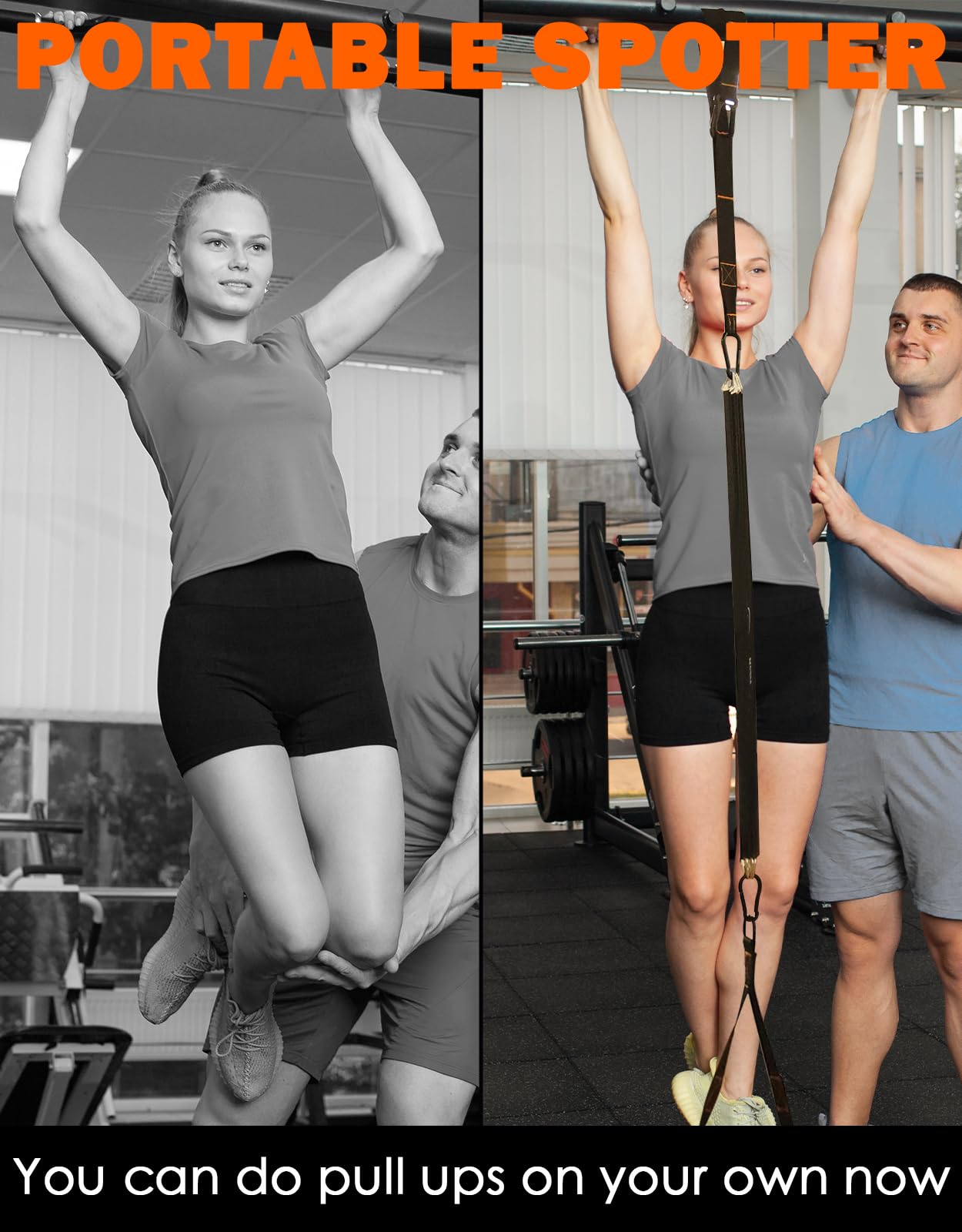 Fitarc Pull Up Assistance Bands Set,Pull Up Assist Strap with Handle,14 Levels of Assistance Up to 300LBS